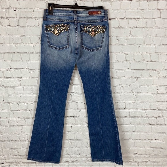 Flying Monkey Boot Cut Jeans with Stud pockets Sz3 - Picture 2 of 4